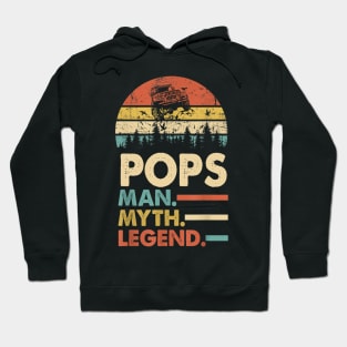 Pops Man Myth Legend Vintage Jeep For Mens Papa Father's Day Jeep gift Hoodie